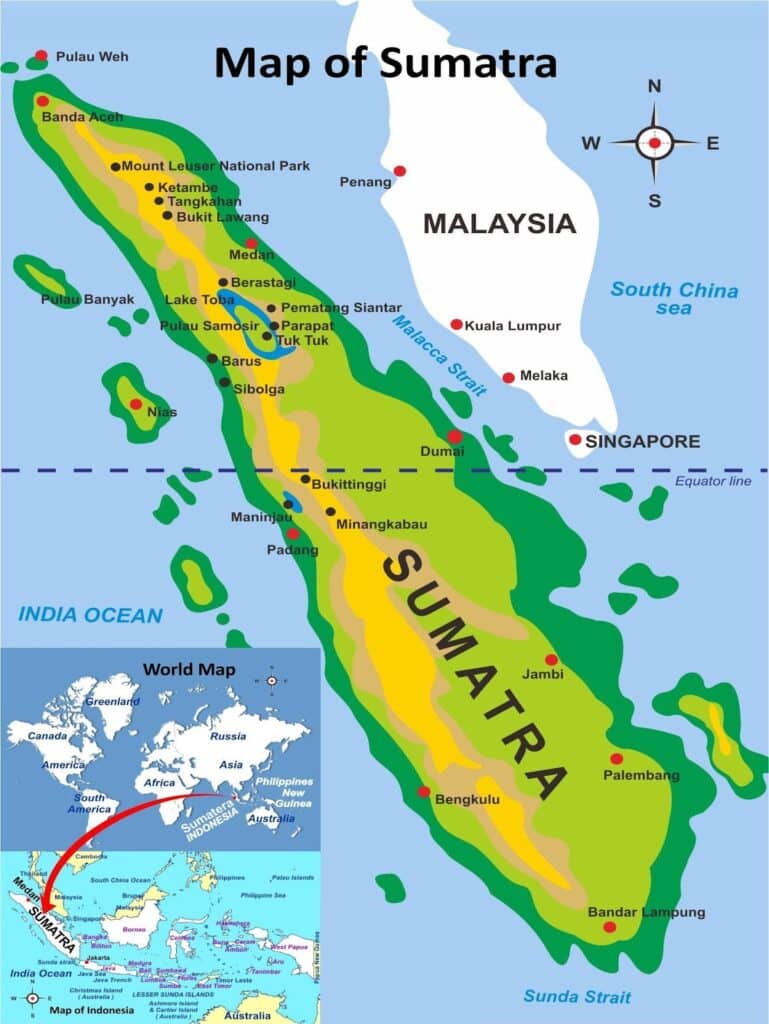 Bukit Lawang Trekking Bukit Lawang Trekking Sumatra Map Orangutan